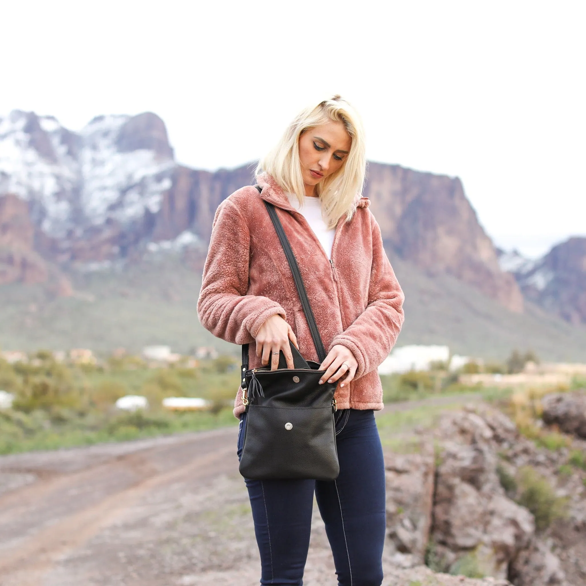 Foldover Crossbody Clutch
