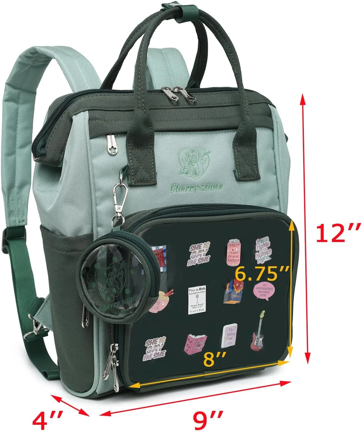Ita Bag Pin Kawaii Cute Display Mommy Backpack for School Anime Cosplay with Insert