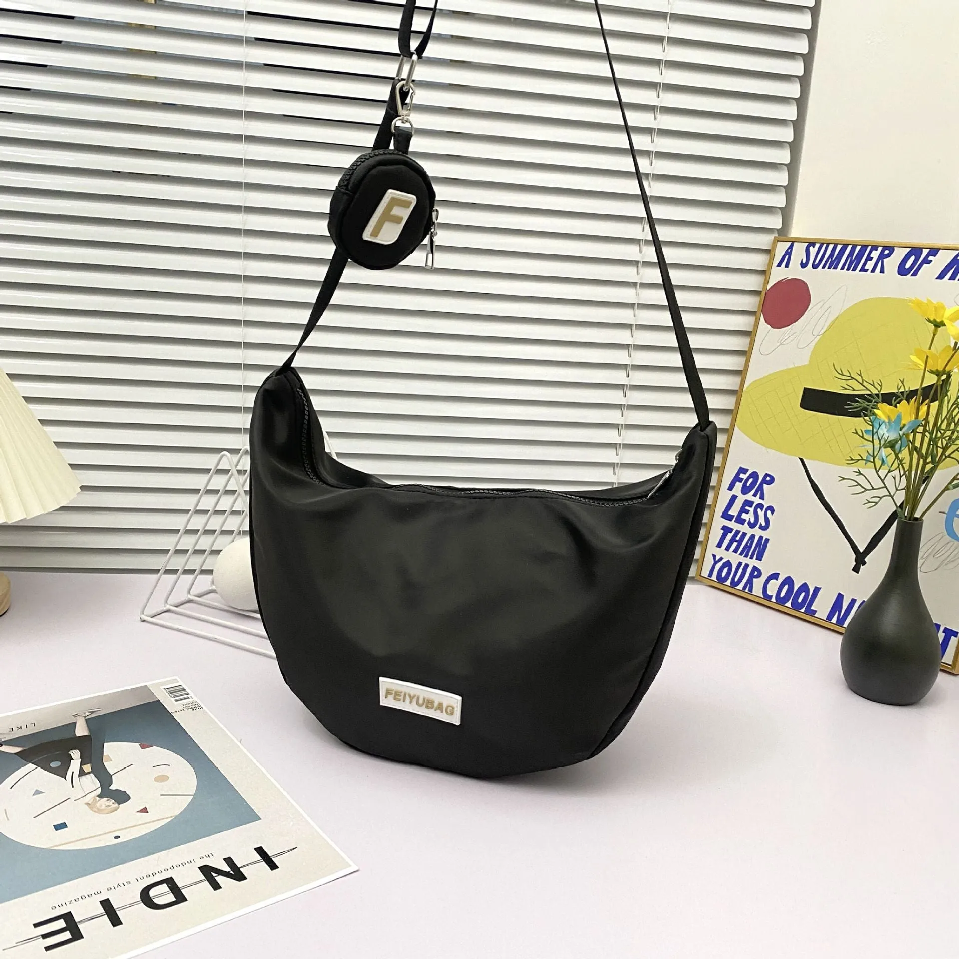 Messenger Dumpling Bag Korean Department Of High Capacity Nylon Shoulder Ins Armpit Female Students