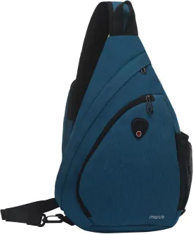 MOSISO Sling Hiking Backpack,Travel Daypack Fan-shaped Rope Crossbody Shoulder Bag