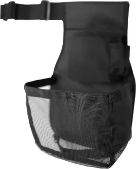 Shotgun Shell Black Ammo Belt Pouch with Box Holder, Hull Sack with Quick-Empty Zipper