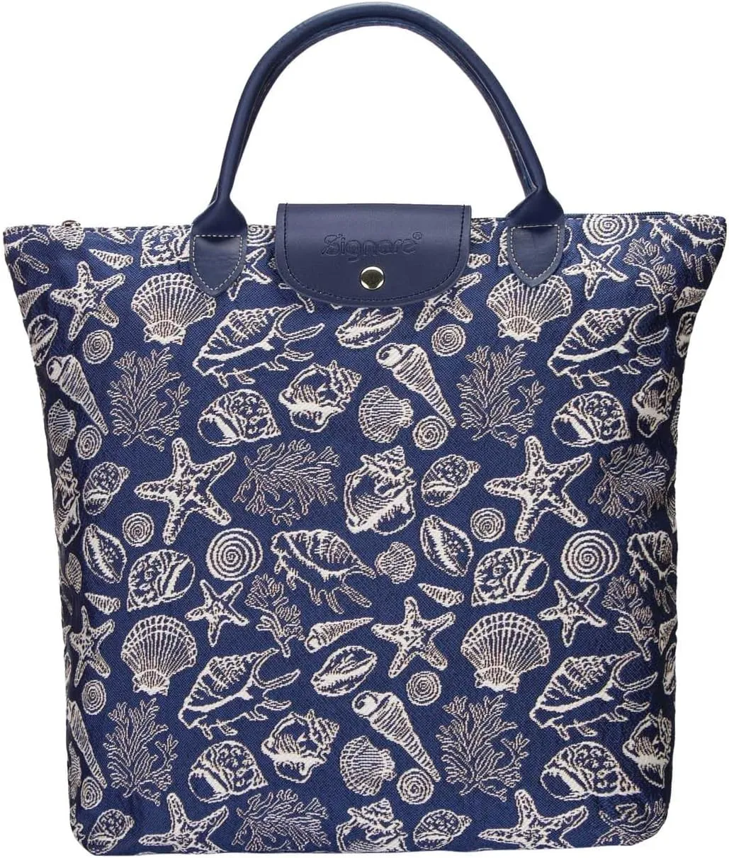 Signare Tapestry Foldable Tote Bag Reusable Shopping Bag Grocery Bag