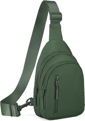 Small Sling Bag Crossbody Bag for Women with 4 Pockets Cross Body Fanny Pack Womens Chest Bag for Outdoors Traveling
