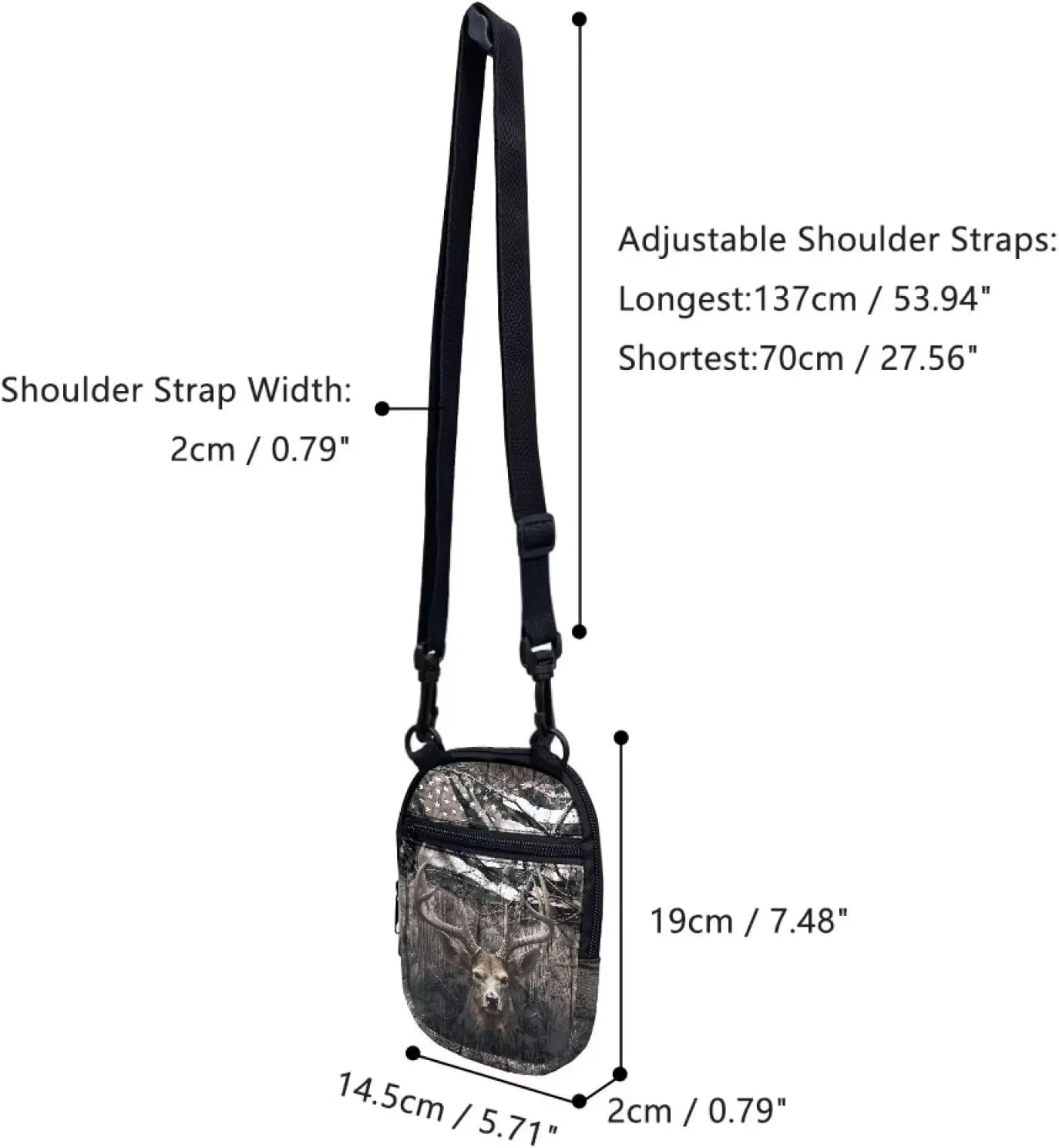 Suobstales Small Crossbody Bags for Men Casual Shoulder Bag Chest Bag Youth Messenger Bag Purses and Bags