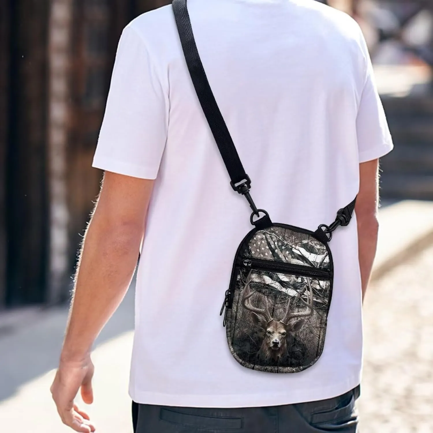 Suobstales Small Crossbody Bags for Men Casual Shoulder Bag Chest Bag Youth Messenger Bag Purses and Bags