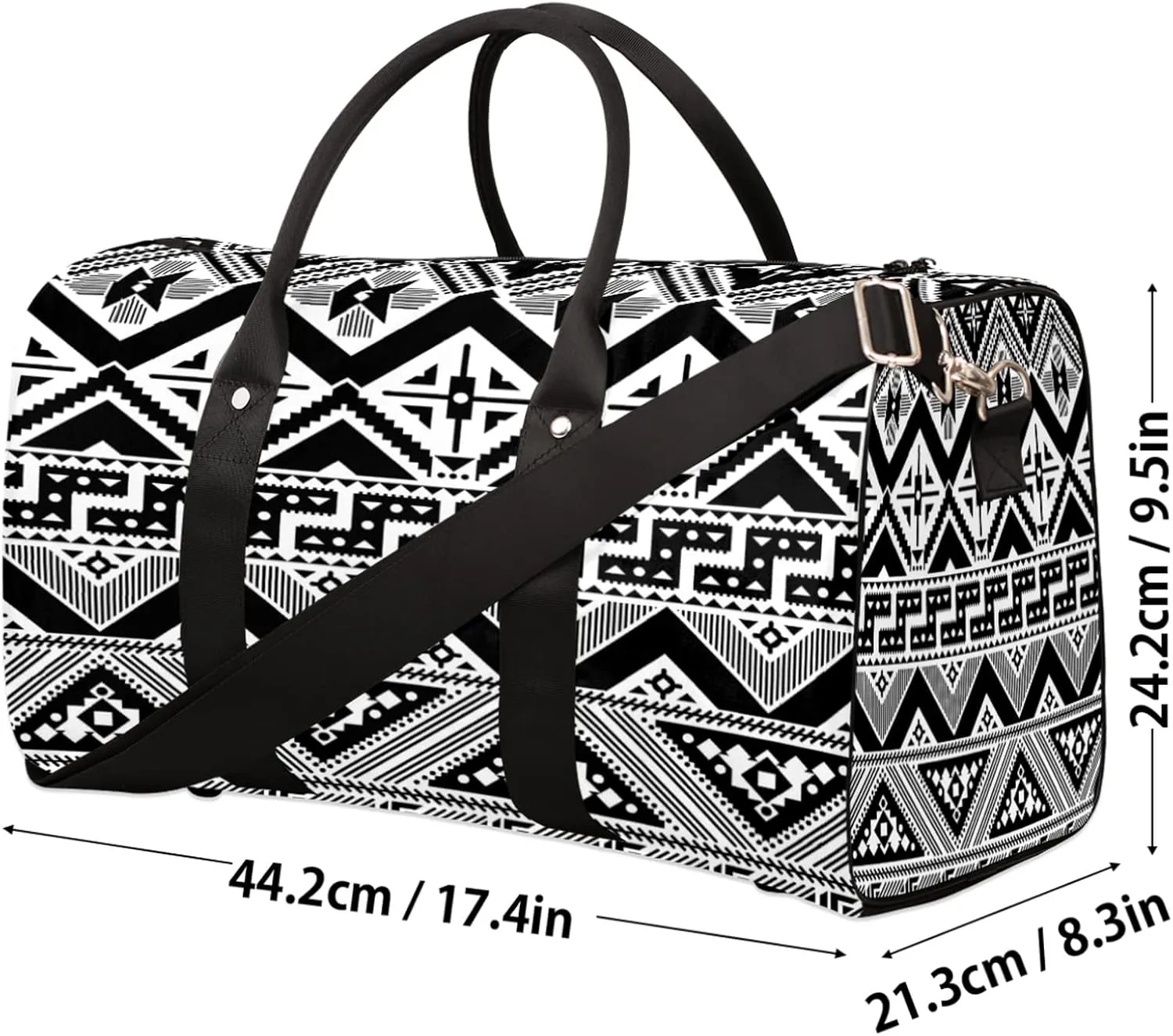 Travel Duffel Bag, Ocean Boho Turtle Sports Tote Gym Foldable Weekender Bags Workout Carry-on Luggage With Handle, Overnight Shoulder Bag for Women Men