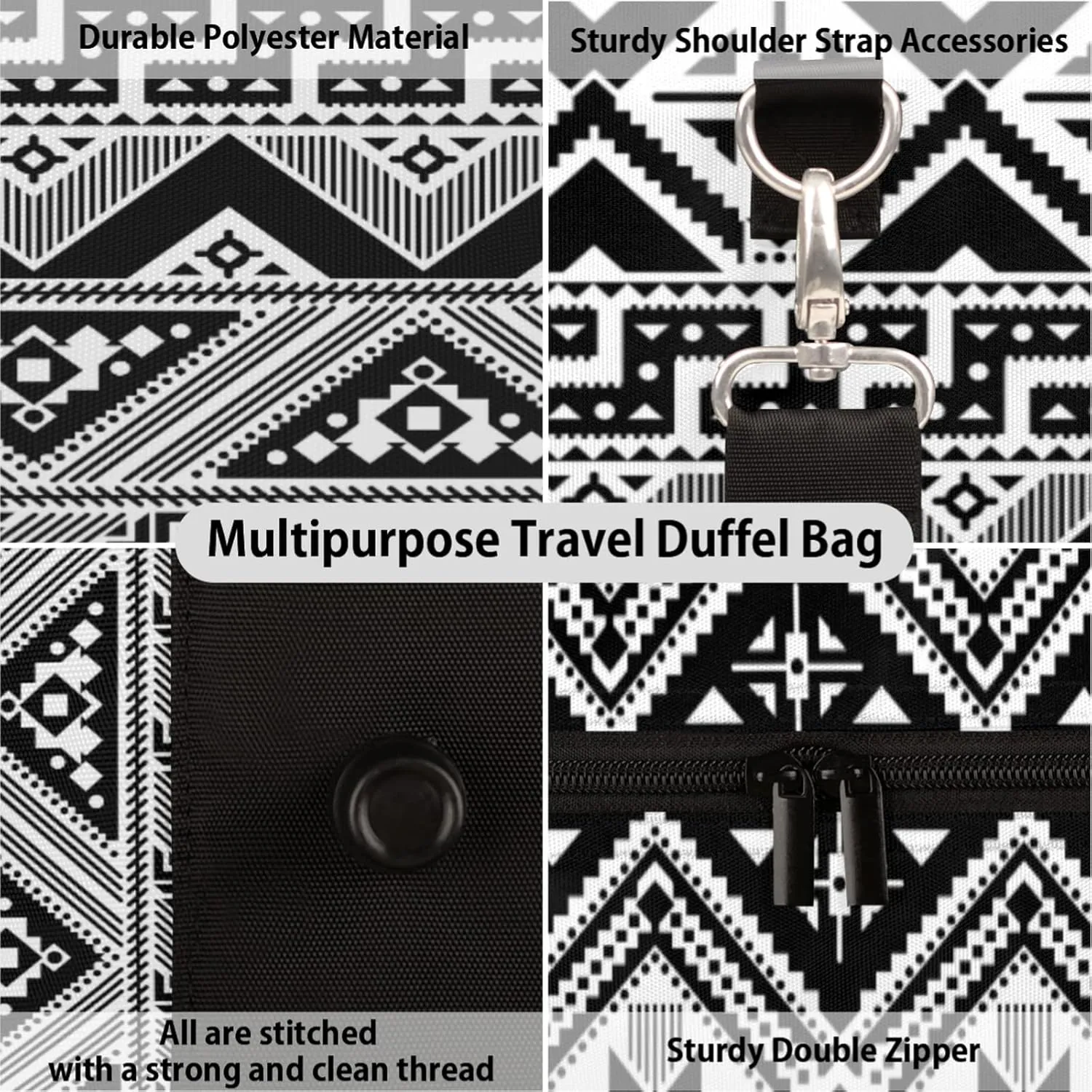 Travel Duffel Bag, Ocean Boho Turtle Sports Tote Gym Foldable Weekender Bags Workout Carry-on Luggage With Handle, Overnight Shoulder Bag for Women Men