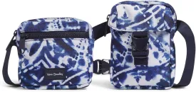 Vera Bradley Women's Recycled Lighten Up Reactive Convertible Belt Sling Crossbody Bag