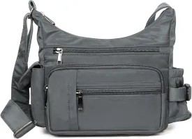 VOLGANIK ROCK RFID Anti Thief Crossbody Bag for Women Waterproof Shoulder Bag Messenger Bag Casual Nylon Purse Handbag
