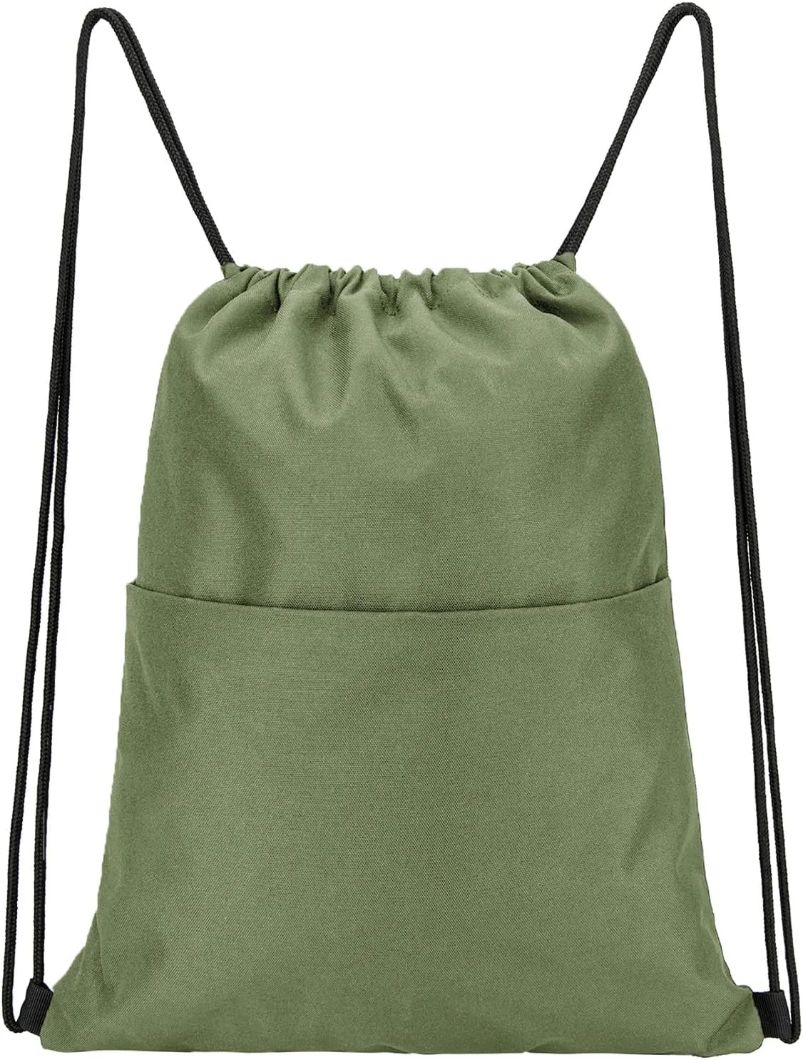 Vorspack Drawstring Backpack Water Resistant String Bag Sports Sackpack Gym Sack with Side Pocket for Men Women